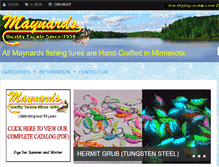 Tablet Screenshot of maynardstackle.com